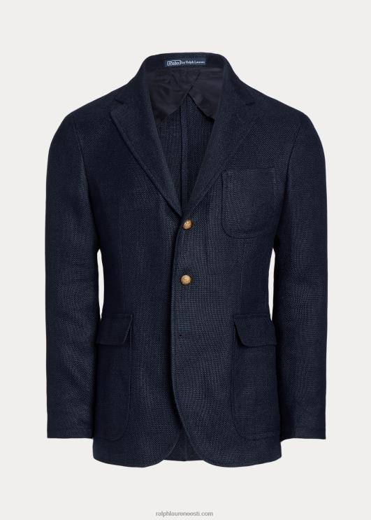 Ralph Lauren mehed polo pehme kerge linane bleiser PR0V972 merevägi