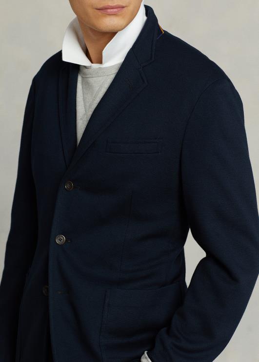 Ralph Lauren mehed polo pehme kootud pikee bleiser PR0V1154 merevägi