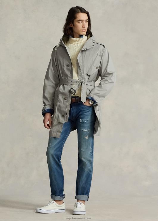 Ralph Lauren mehed puuvillasegune toimse parka PR0V1114 hall udu