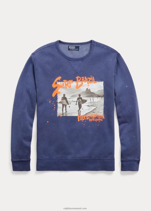 Ralph Lauren mehed fliisist graafiline dressipluus PR0V1200 delta sinine