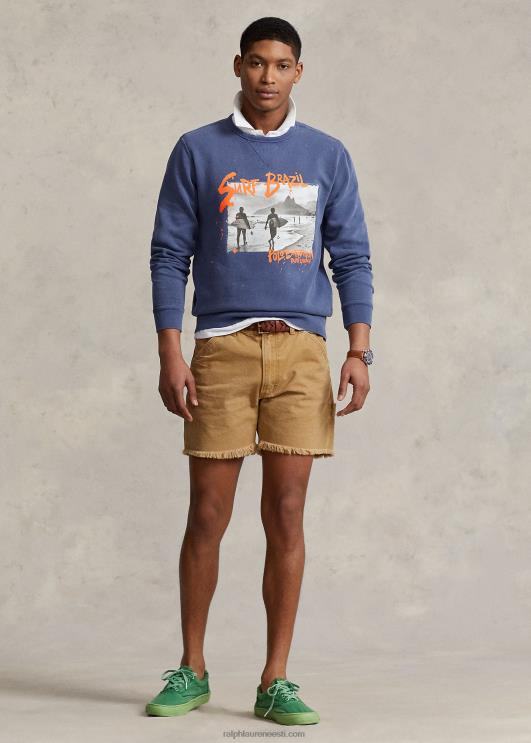 Ralph Lauren mehed fliisist graafiline dressipluus PR0V1200 delta sinine