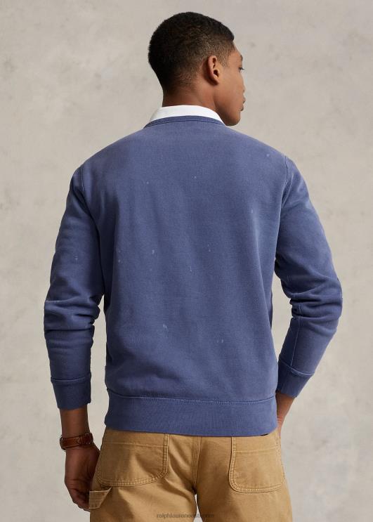 Ralph Lauren mehed fliisist graafiline dressipluus PR0V1200 delta sinine