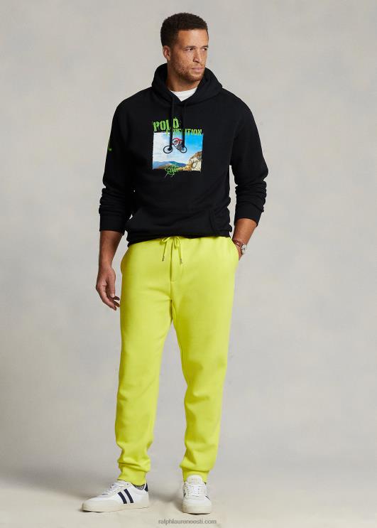 Ralph Lauren mehed fliisist graafiline kapuuts PR0V1931 must