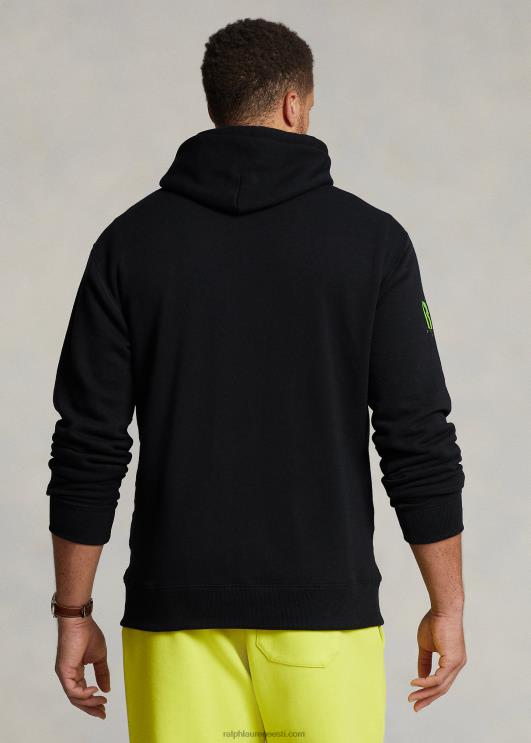 Ralph Lauren mehed fliisist graafiline kapuuts PR0V1931 must