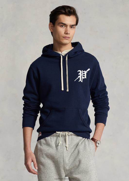 Ralph Lauren mehed fliisist graafiline kapuuts PR0V8437 kruiisilaevastik