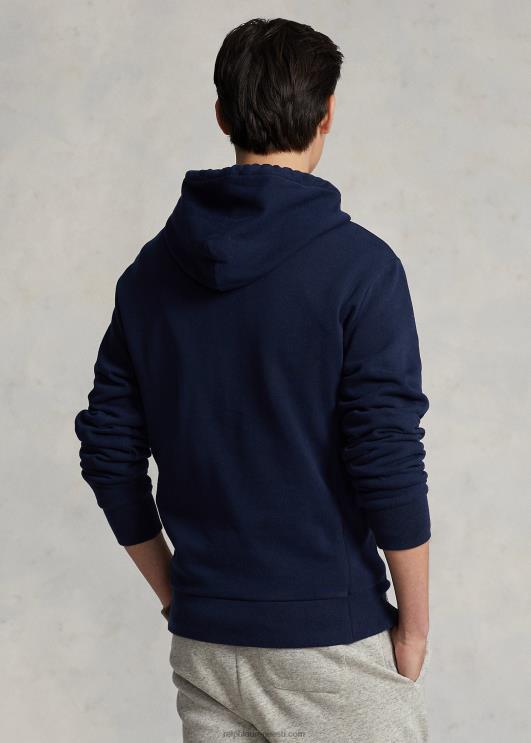 Ralph Lauren mehed fliisist graafiline kapuuts PR0V8437 kruiisilaevastik