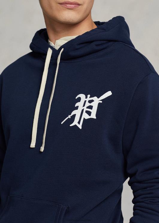 Ralph Lauren mehed fliisist graafiline kapuuts PR0V8437 kruiisilaevastik