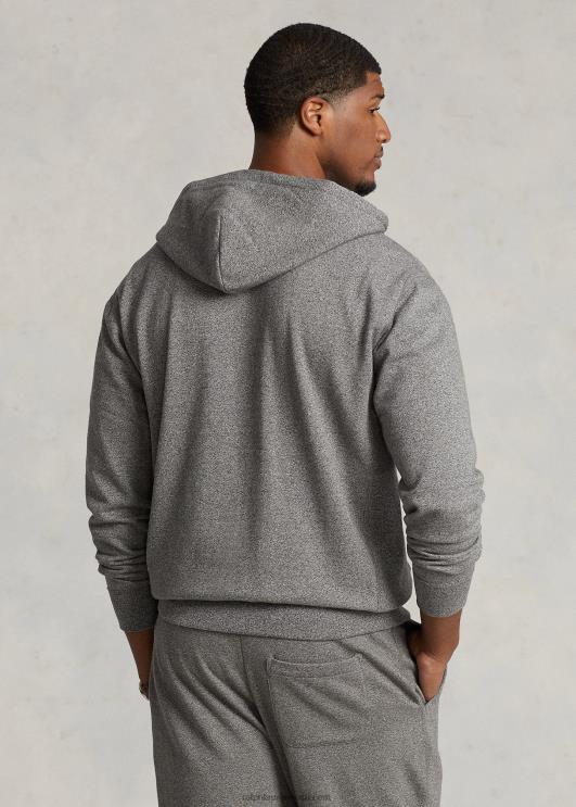 Ralph Lauren mehed fliisist täistõmblukuga kapuuts PR0V1667 tuhkhall kanarbik