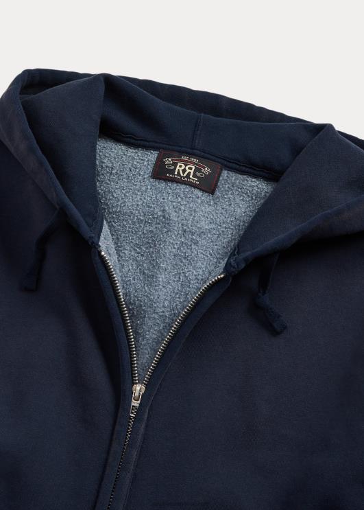 Ralph Lauren mehed fliisist täistõmblukuga kapuuts PR0V1744 tuhmunud merevägi