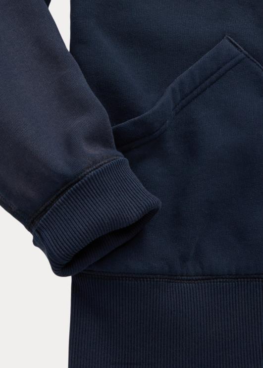 Ralph Lauren mehed fliisist täistõmblukuga kapuuts PR0V1744 tuhmunud merevägi