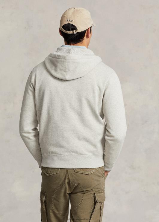 Ralph Lauren mehed fliisist täistõmblukuga kapuuts PR0V391 kerge sportlik kanarbik