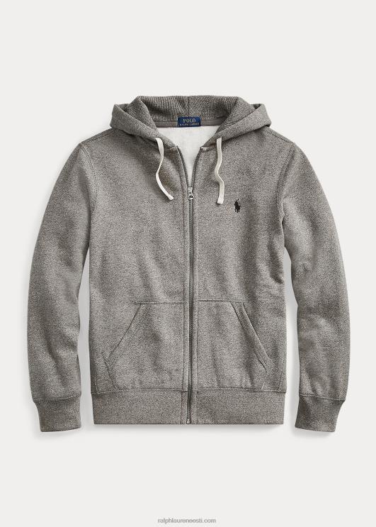 Ralph Lauren mehed fliisist täistõmblukuga kapuuts PR0V393 tuhkhall kanarbik