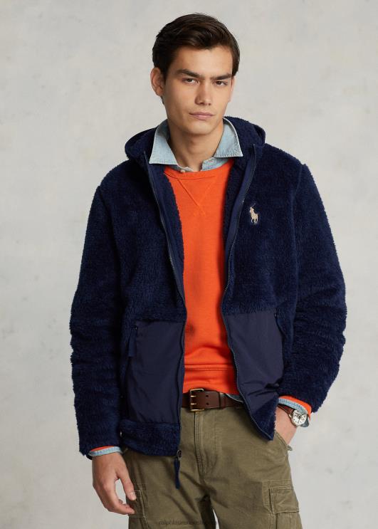 Ralph Lauren mehed kuhjaga fliisist täistõmblukuga kapuuts PR0V1183 newporti merevägi/newporti merevägi