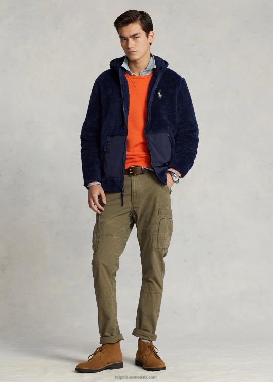 Ralph Lauren mehed kuhjaga fliisist täistõmblukuga kapuuts PR0V1183 newporti merevägi/newporti merevägi