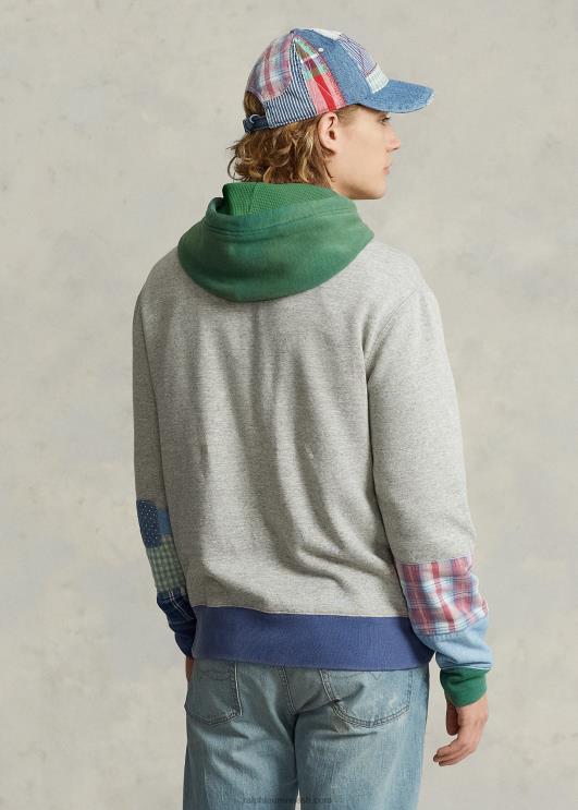 Ralph Lauren mehed lapitehnikas fliisist graafiline kapuuts PR0V103 loft kanarbik