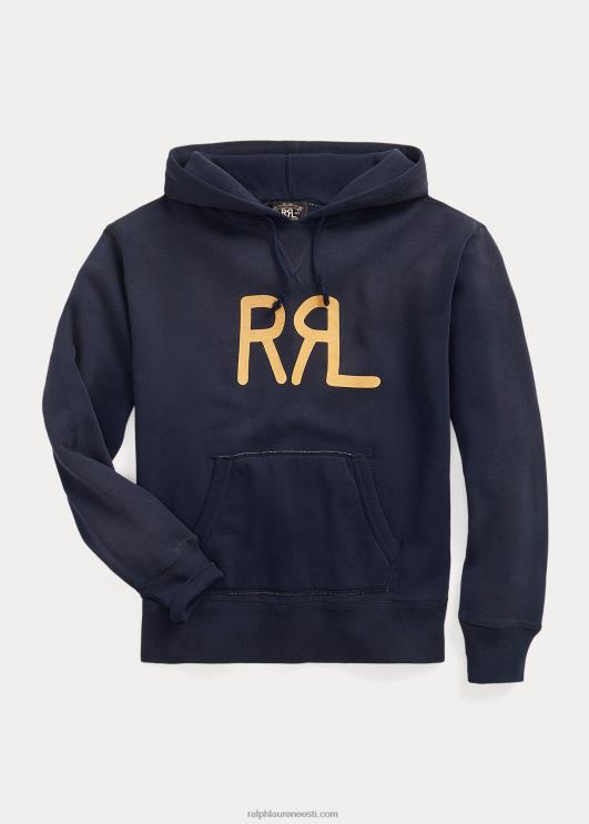 Ralph Lauren mehed logoga fliisist kapuuts PR0V1718 tuhmunud merevägi