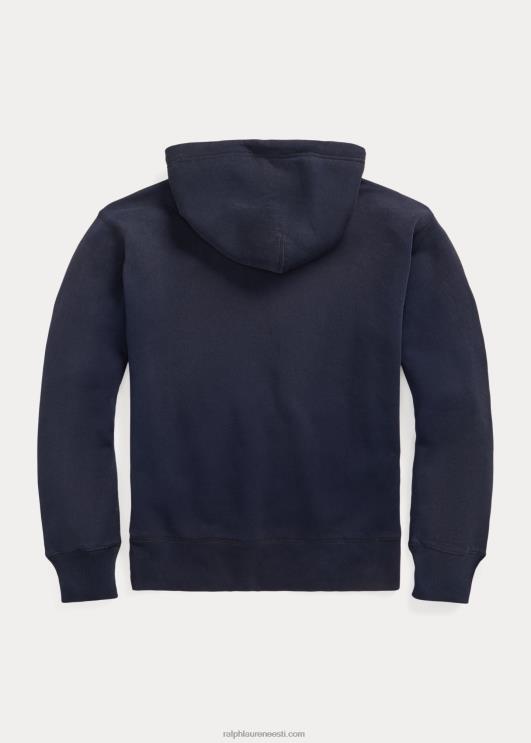 Ralph Lauren mehed logoga fliisist kapuuts PR0V1718 tuhmunud merevägi