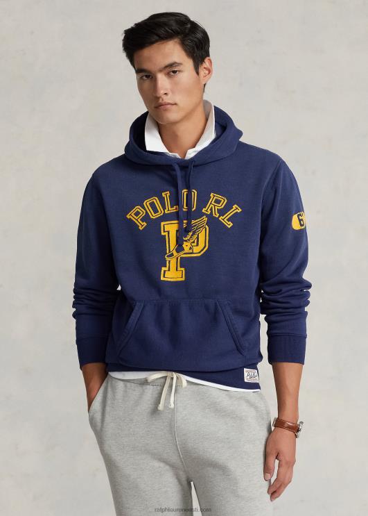 Ralph Lauren mehed logoga fliisist kapuuts PR0V843 tume koobalt