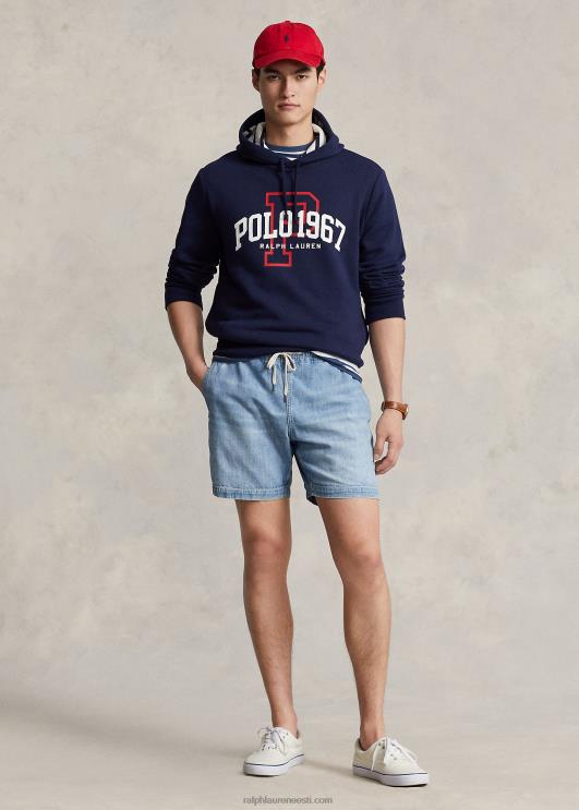 Ralph Lauren mehed logoga fliisist kapuuts PR0V8590 kruiisilaevastik