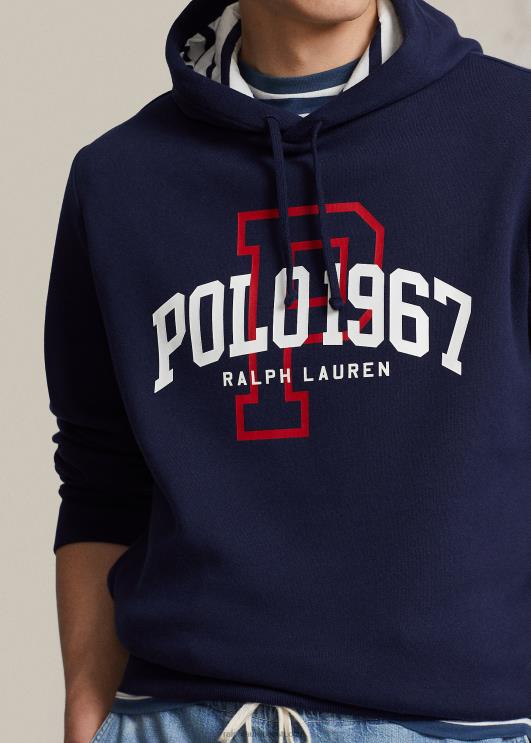 Ralph Lauren mehed logoga fliisist kapuuts PR0V8590 kruiisilaevastik