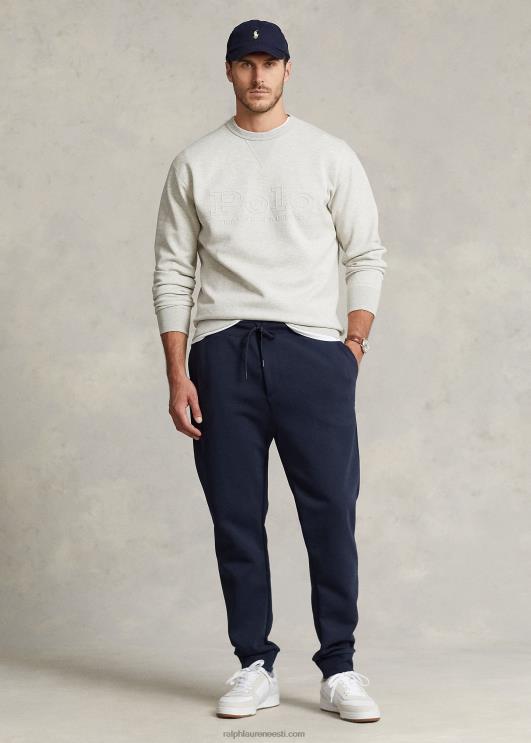 Ralph Lauren mehed logoga reljeefne topeltkootud dressipluus PR0V1395 kerge sportlik kanarbik