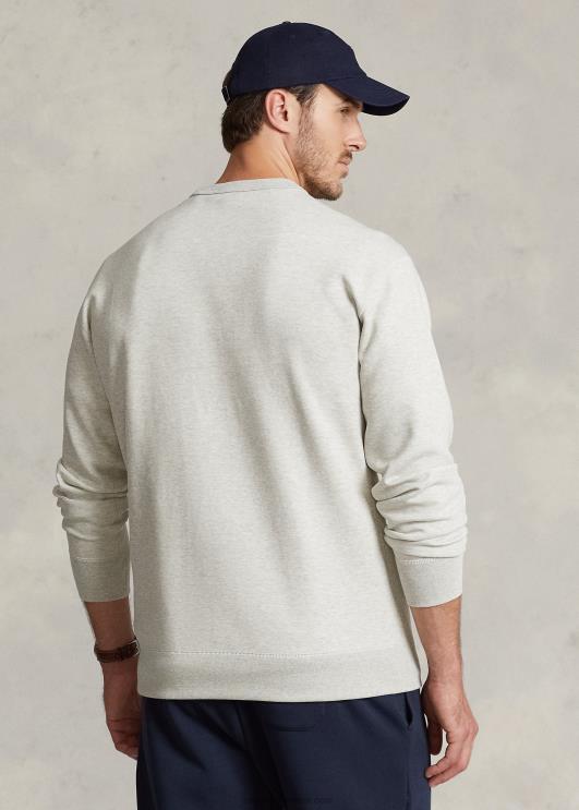 Ralph Lauren mehed logoga reljeefne topeltkootud dressipluus PR0V1395 kerge sportlik kanarbik