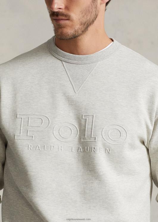 Ralph Lauren mehed logoga reljeefne topeltkootud dressipluus PR0V1395 kerge sportlik kanarbik