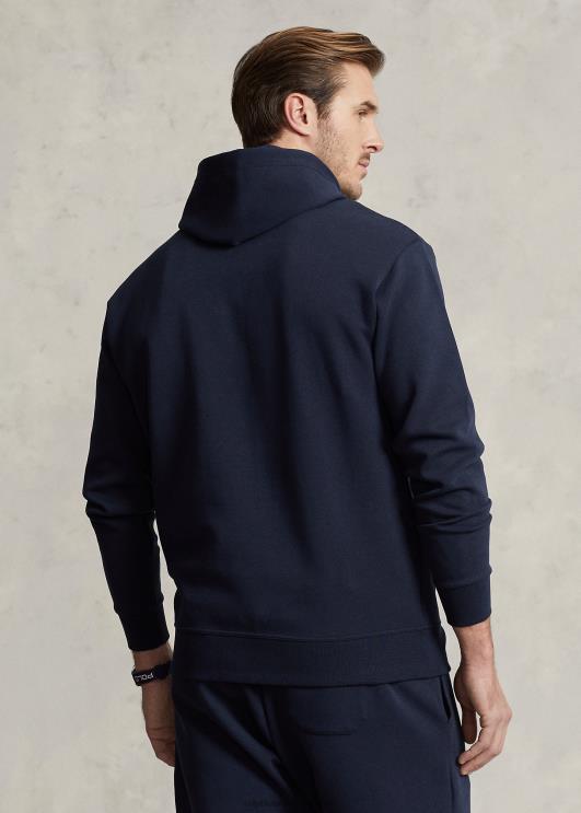 Ralph Lauren mehed logoga reljeefne topeltkootud kapuuts PR0V1378 lennuväe merevägi