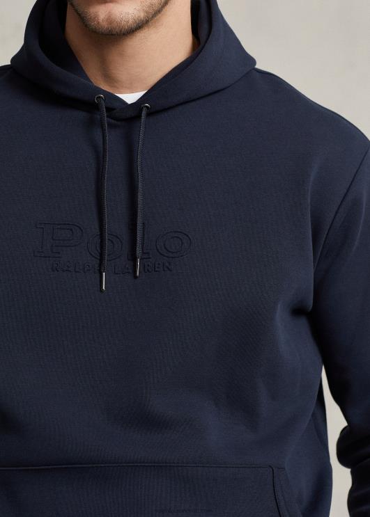 Ralph Lauren mehed logoga reljeefne topeltkootud kapuuts PR0V1378 lennuväe merevägi