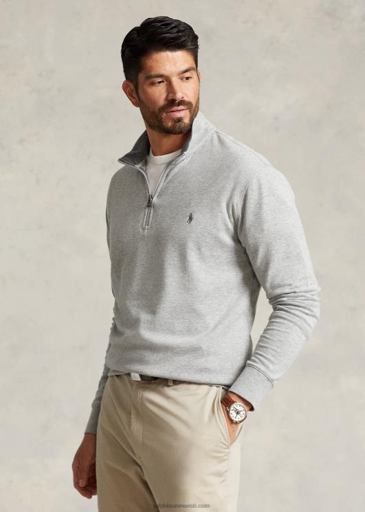 Ralph Lauren mehed luksuslik jersey veerandtõmblukuga pullover PR0V1673 ja üle kanarbiku