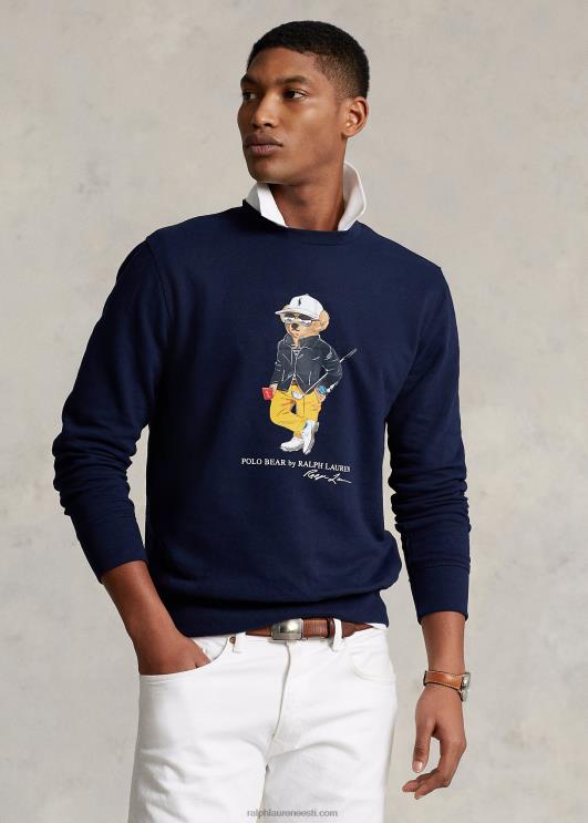 Ralph Lauren mehed polo bear performance fliisist dressipluus PR0V711 rafineeritud merevägi