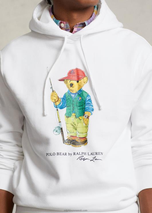 Ralph Lauren mehed polo karu fliisist kapuuts PR0V1107 valge kalakaru