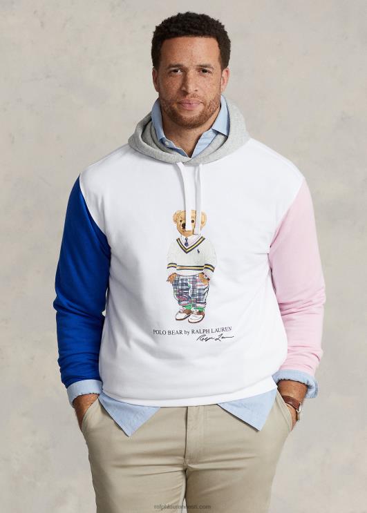 Ralph Lauren mehed polo karu fliisist kapuuts PR0V1646 valge karu