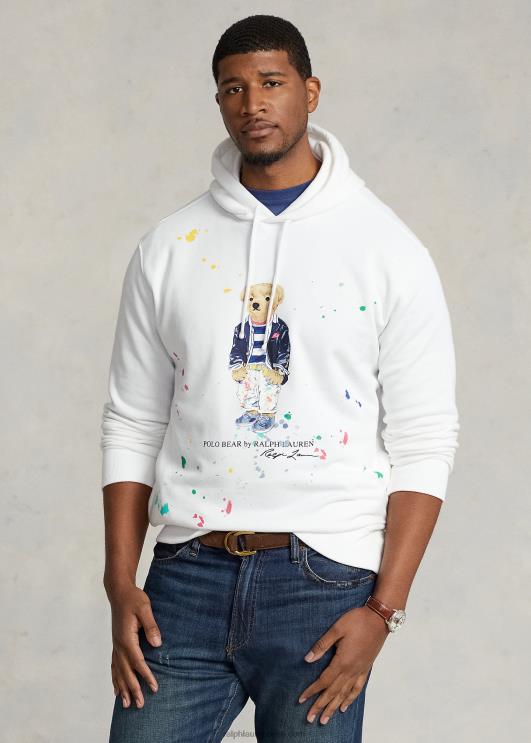 Ralph Lauren mehed polo karu fliisist kapuuts PR0V1663 valge poekaru