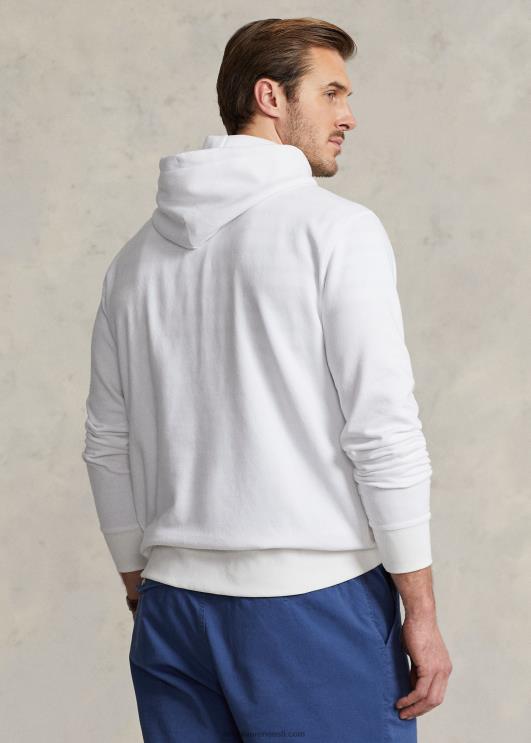 Ralph Lauren mehed polo karu fliisist kapuuts PR0V1668 valge kalakaru