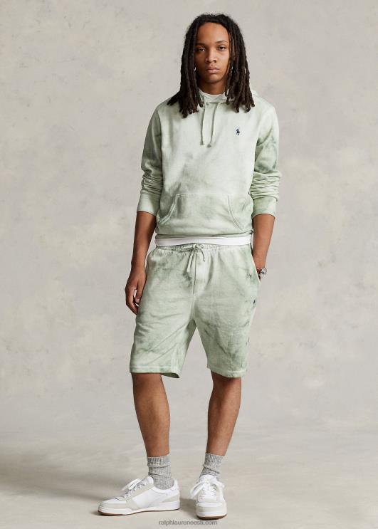 Ralph Lauren mehed puuvillane-linane prantsuse frotee kapuuts PR0V1126 pleekinud piparmünt