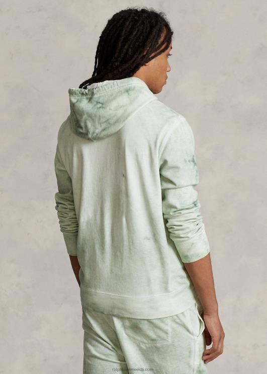 Ralph Lauren mehed puuvillane-linane prantsuse frotee kapuuts PR0V1126 pleekinud piparmünt