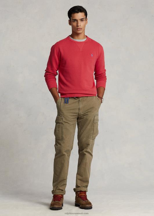 Ralph Lauren mehed rl fliisist dressipluus PR0V331 tüürpoor punane