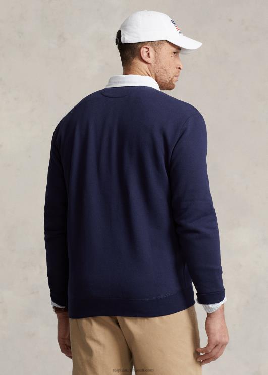 Ralph Lauren mehed rl fliisist ragbi dressipluus PR0V1399 kruiisilaevastik