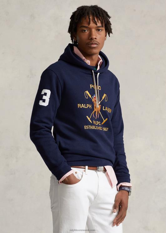 Ralph Lauren mehed suur polo crest fliisist kapuuts PR0V1152 kruiisilaevastik