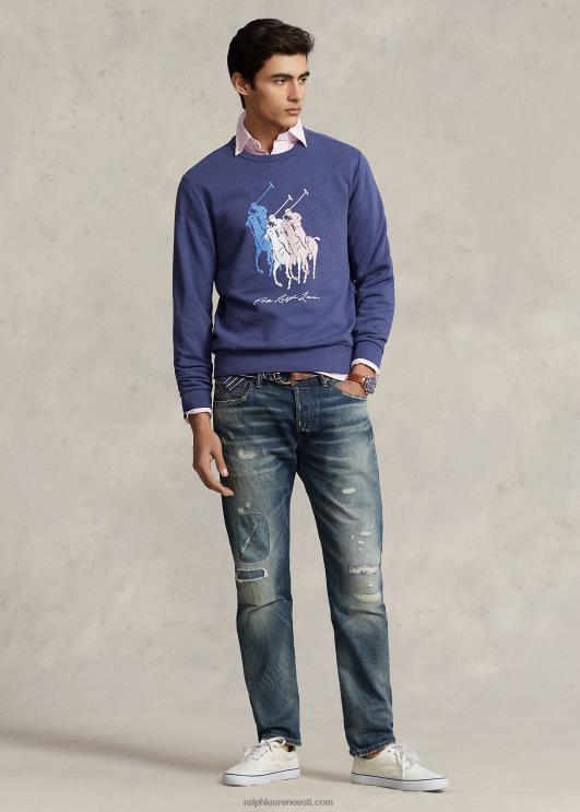 Ralph Lauren mehed suur poni fliisist dressipluus PR0V1014 paadikuuri merevägi
