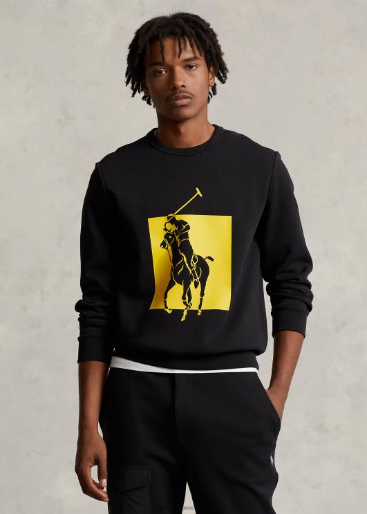 Ralph Lauren mehed suur poni topeltkootud dressipluus PR0V8496 must