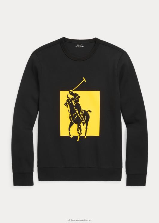 Ralph Lauren mehed suur poni topeltkootud dressipluus PR0V8496 must