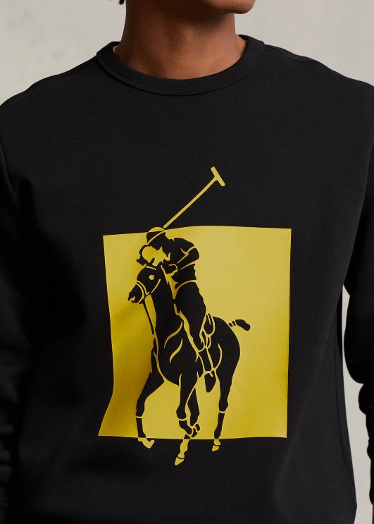 Ralph Lauren mehed suur poni topeltkootud dressipluus PR0V8496 must