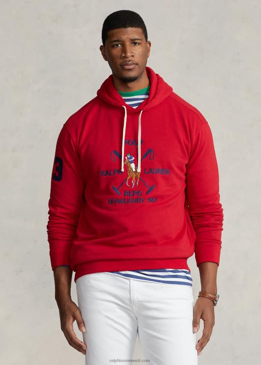 Ralph Lauren mehed suure poniharjaga fliisist kapuuts PR0V1629 Rl 2000 punane
