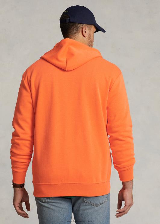 Ralph Lauren mehed topelt kootud täistõmblukuga kapuuts PR0V1606 kuurordi oranž