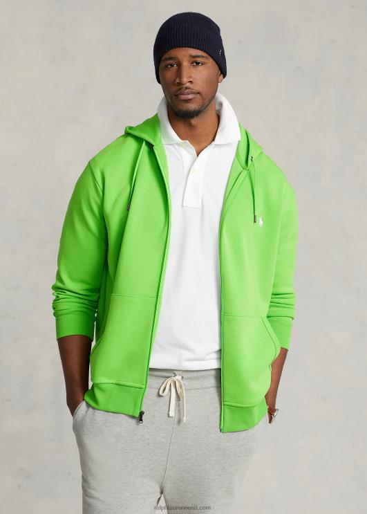 Ralph Lauren mehed topelt kootud täistõmblukuga kapuuts PR0V1611 galaktika roheline