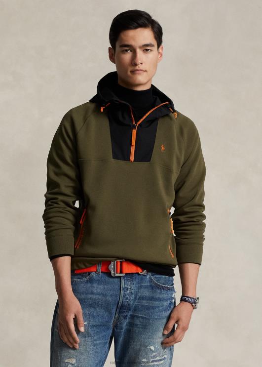 Ralph Lauren mehed vetthülgav hübriidkapuuts PR0V115 varikatuse oliiv