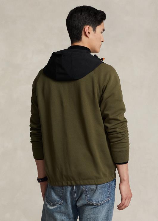 Ralph Lauren mehed vetthülgav hübriidkapuuts PR0V115 varikatuse oliiv