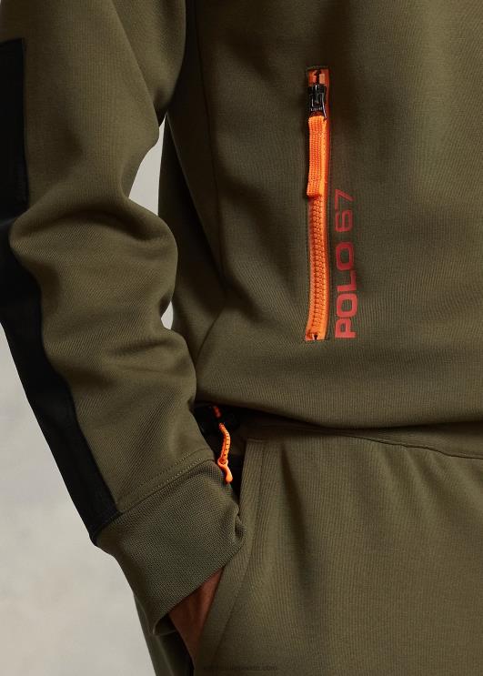 Ralph Lauren mehed vetthülgav hübriidkapuuts PR0V115 varikatuse oliiv